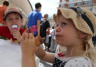 В Одессе прошел 10-ый фестиваль, посвященный Празднику мороженого.